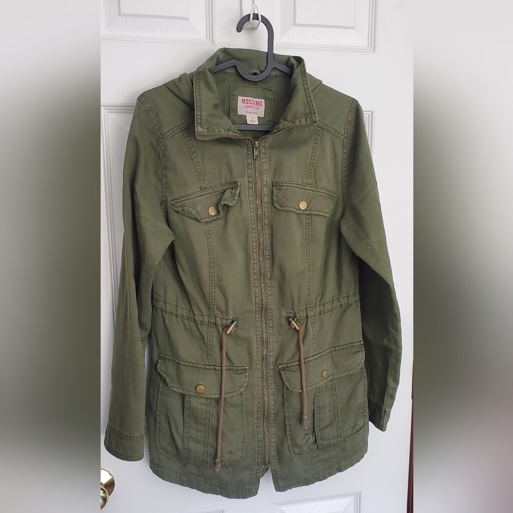 Mossimo Supply Co. Green Utility Jacket Size Small